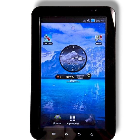 Samsung Galaxy Tab SCH-I800 7-Inch 16GB Wi-Fi & 3G Verizon Tablet Black Android - Picture 2 of 16